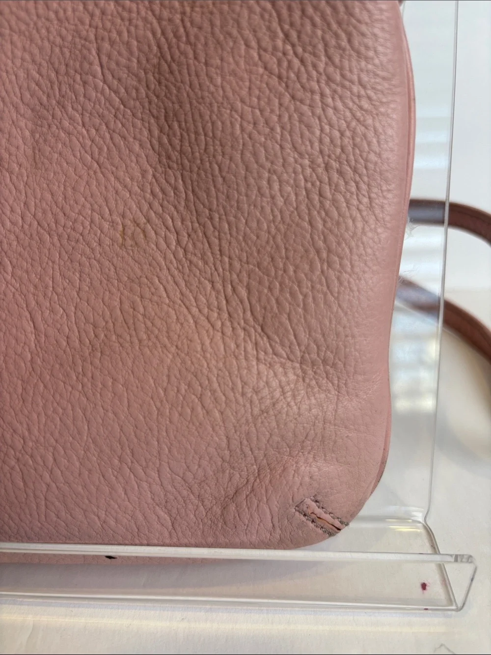 kate spade Pink Pebbled Leather Crossbody with Bow Detail